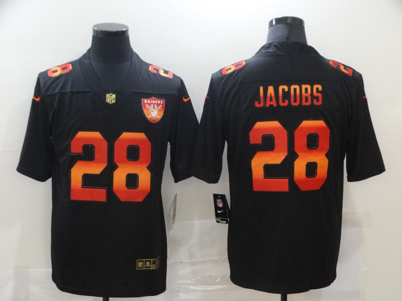Men's Las Vegas Raiders Josh Jacobs Black Team Jersey